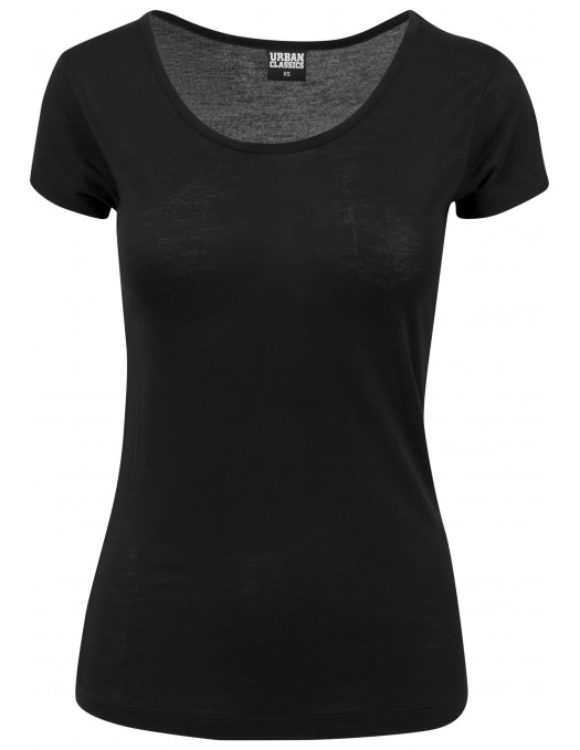 Ladies Basic Viscose Tee Black