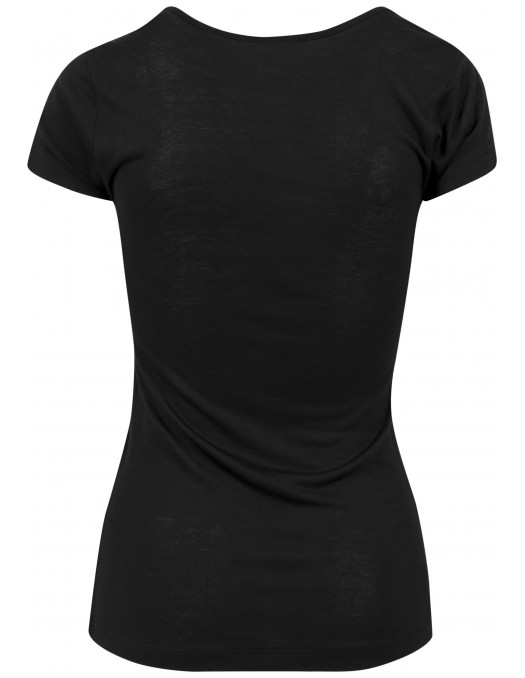 Ladies Basic Viscose Tee Black