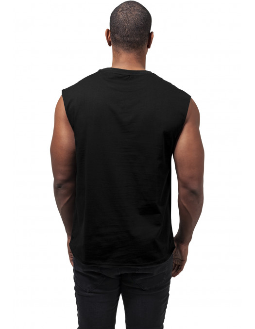 Open Edge Sleeveless Tee Black