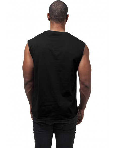 Open Edge Sleeveless Tee Black
