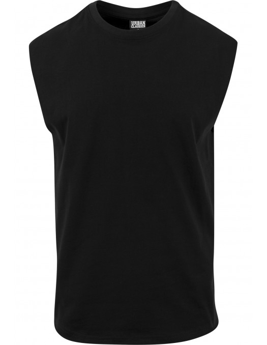 Open Edge Sleeveless Tee Black