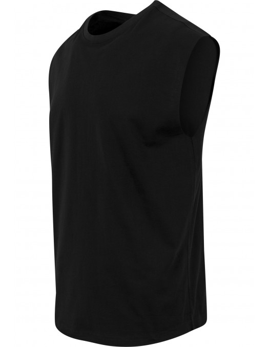 Open Edge Sleeveless Tee Black