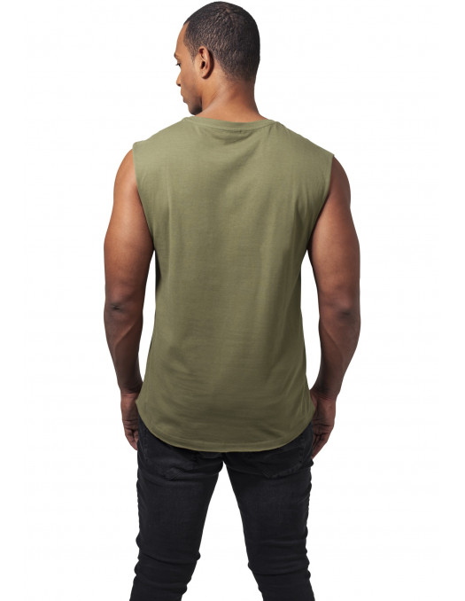 Open Edge Sleeveless Tee Olive