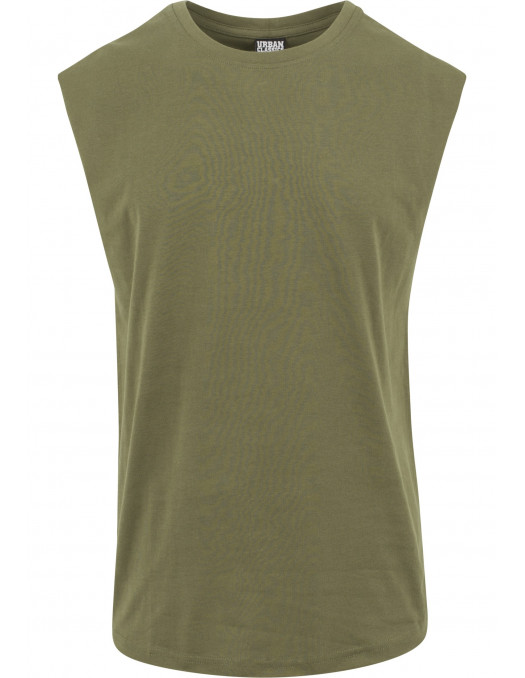 Open Edge Sleeveless Tee Olive