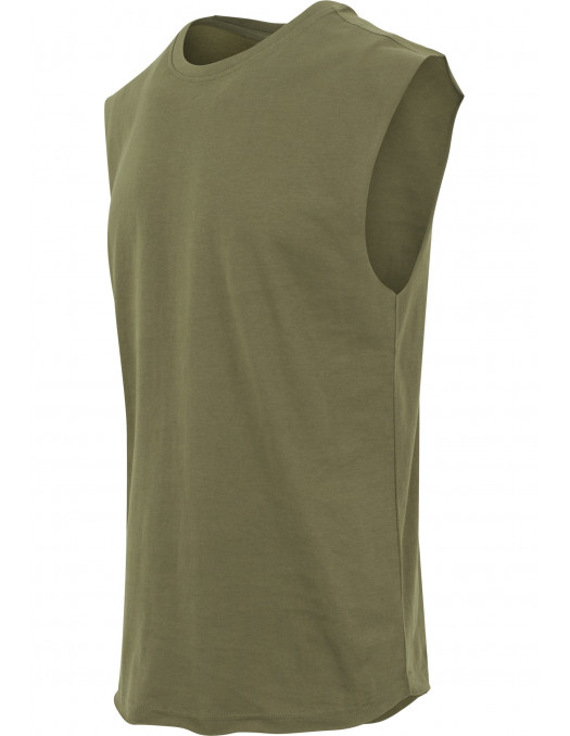 Open Edge Sleeveless Tee Olive