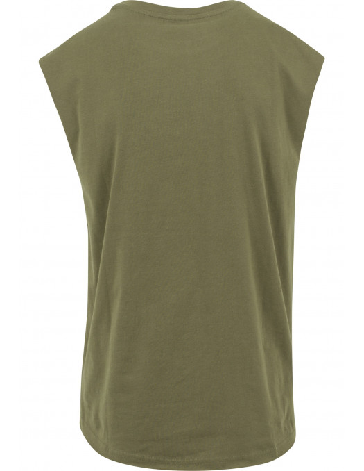 Open Edge Sleeveless Tee Olive