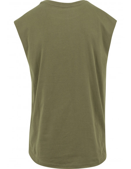 Open Edge Sleeveless Tee Olive
