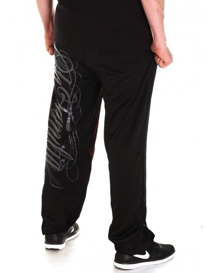 LA FAMILIA Sweatpants BlackNRed by BSAT