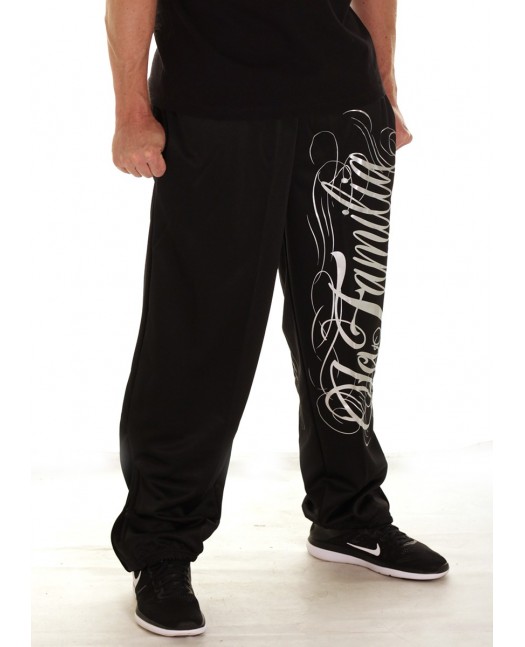 LA FAMILIA Sweatpants BlackNSilver by...
