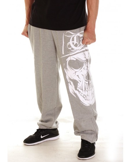 Cali Skull Sweatpants Grey by BSAT