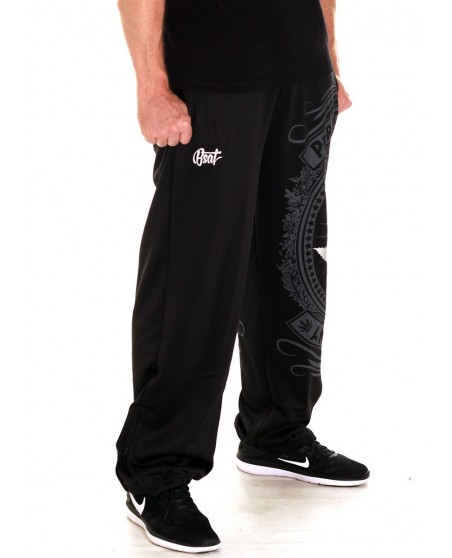 BSAT Silver Weed SweatPants Black//Silver/Grey