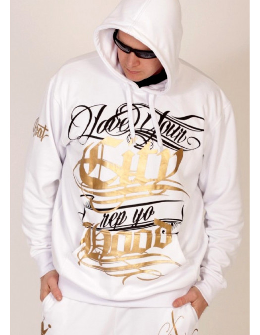 BSAT Hood White Hoodie