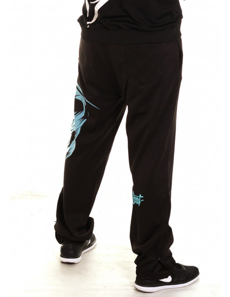 Cali Skull Sweatpants BlackNSkyblue by BSAT
