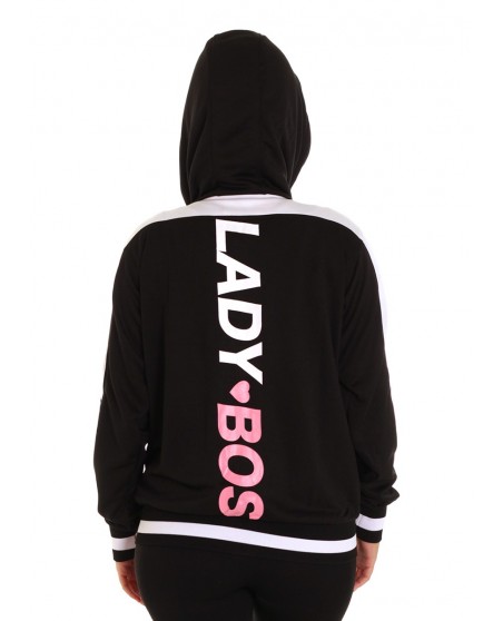 Pitbos Lady BOS5 Track Hoodie Black