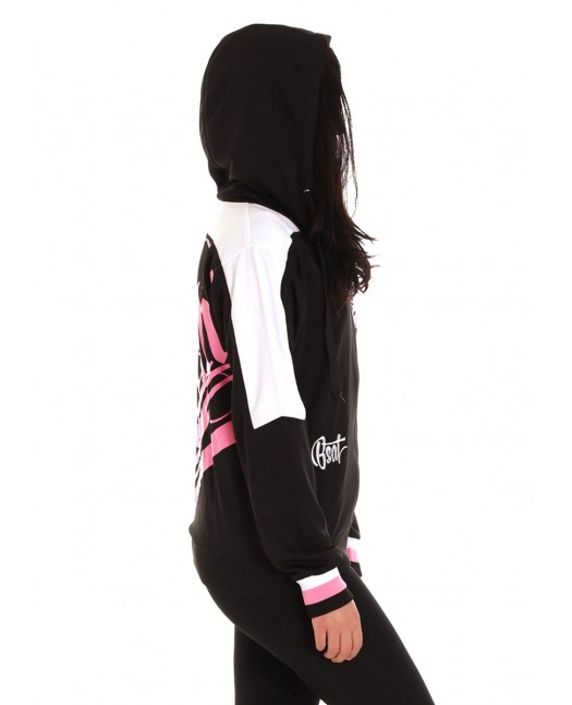 Cali Skull Panther Hoodie Pink by BSAT