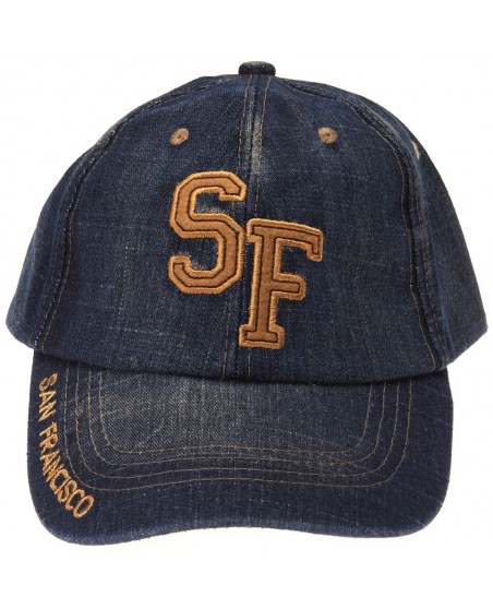 Baseball cap, SF Blue Denim