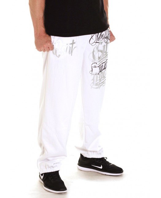 Hood Sweatpants WhiteNSilver by BSAT