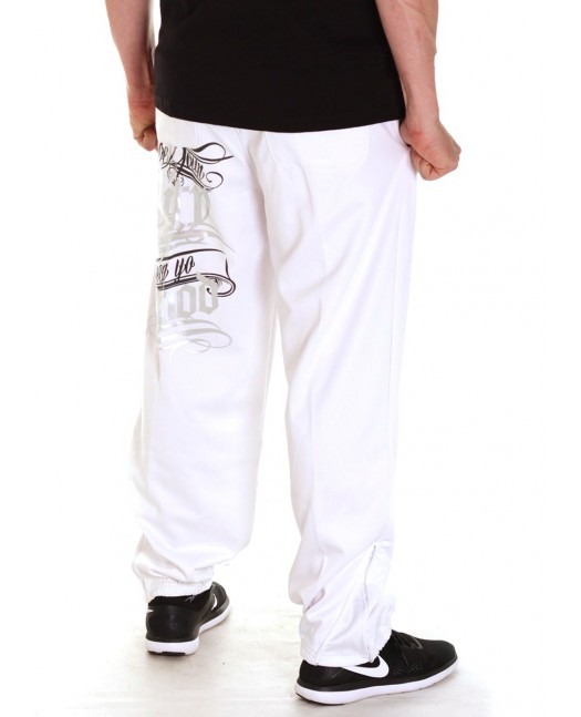 Hood Sweatpants WhiteNSilver by BSAT
