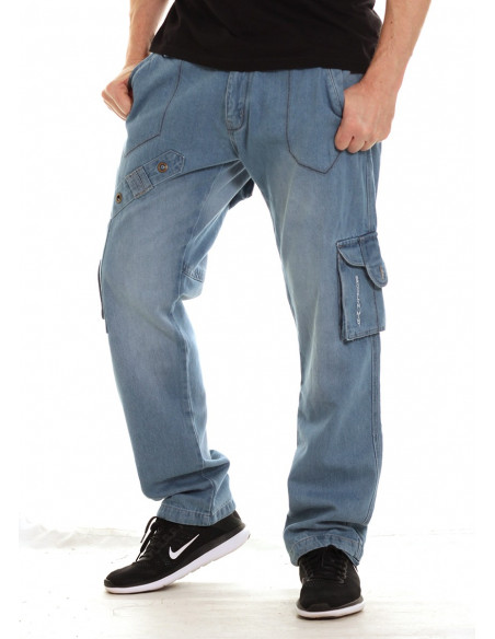 Brooklyn Mint Light Cargo Combat Jeans