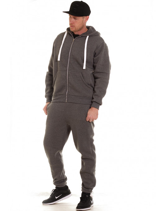 Access Solid Sweat Suit Dark Grey