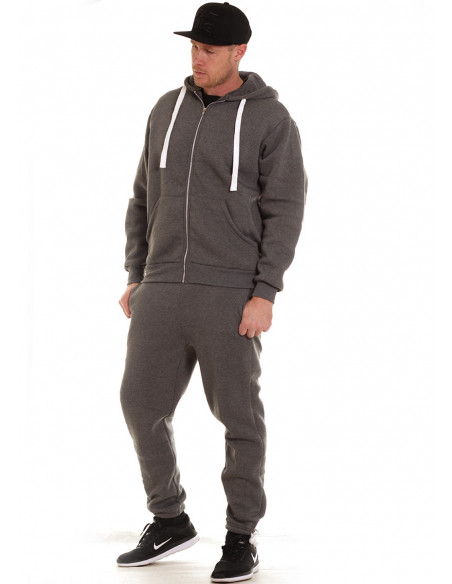 Access Solid Sweat Suit Dark Grey