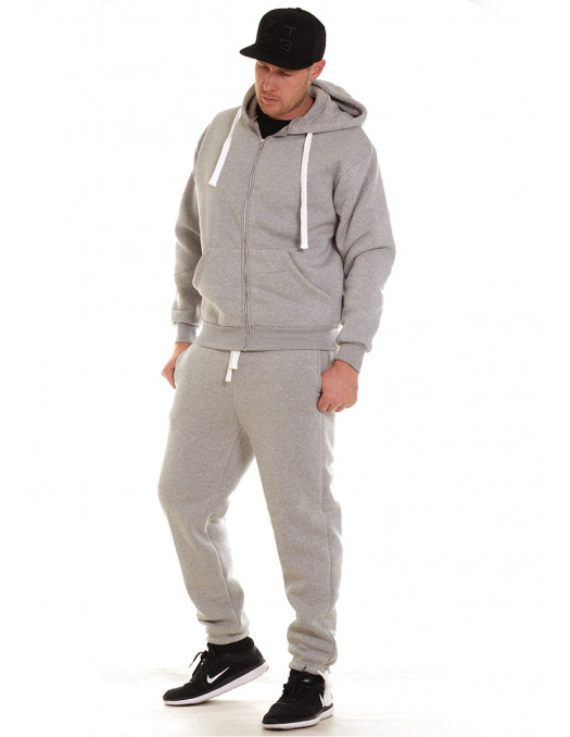 Access Solid Sweat Suit Light Grey