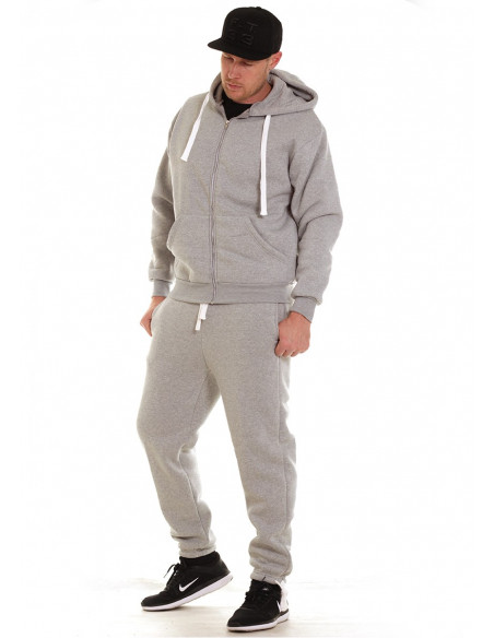 Access Solid Sweat Suit Light Grey