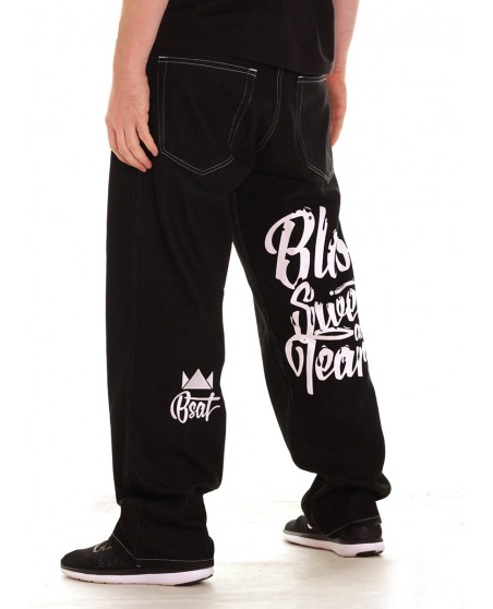 BSAT Blood Sweat & Tears Baggy Jeans Black