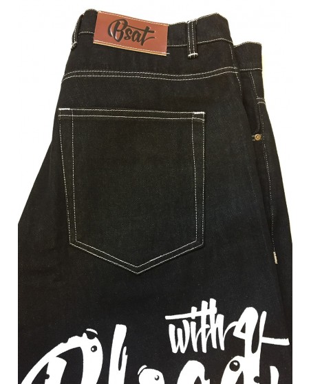 BSAT Blood Sweat & Tears Baggy Jeans Black