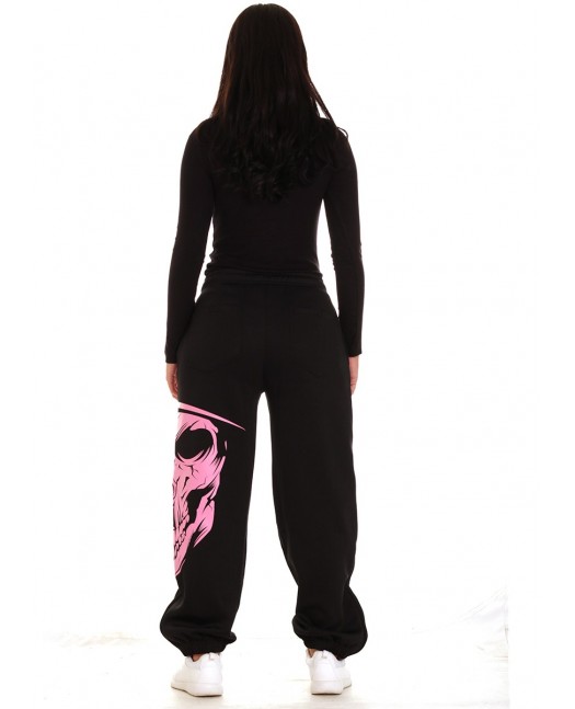 Cali Skull Panther Hoodie Pink by BSAT