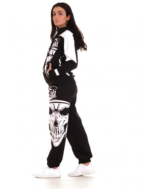 Cali Skull Sweatpants Black by BSAT