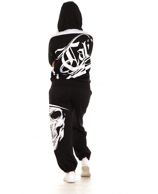 Cali Skull Sweatpants Black by BSAT