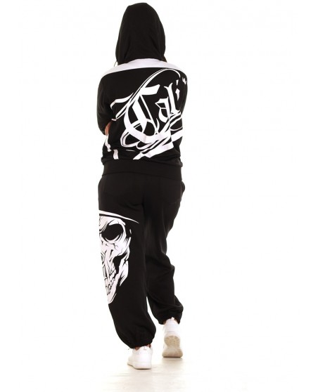 Cali Skull Sweatpants Black by BSAT