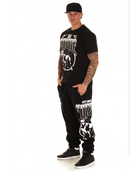 FAT.313 Bomber Dog Sweatpants Black