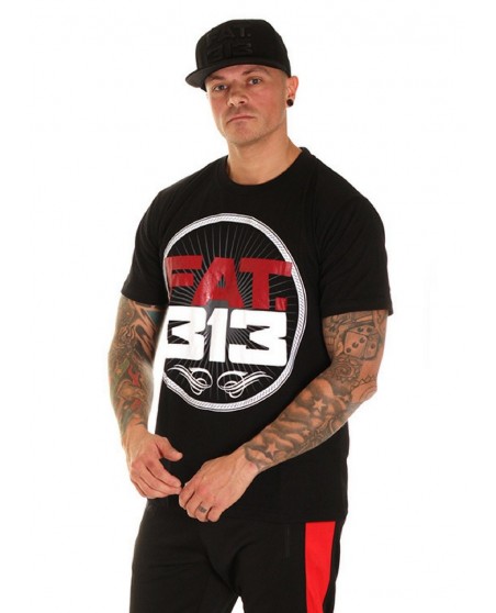 FAT.313 Bomber Excellence Tee Black RedNWhite