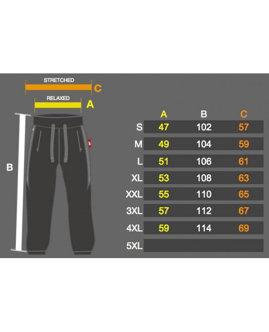 Hood Sweatpants BlackNSilver by BSAT