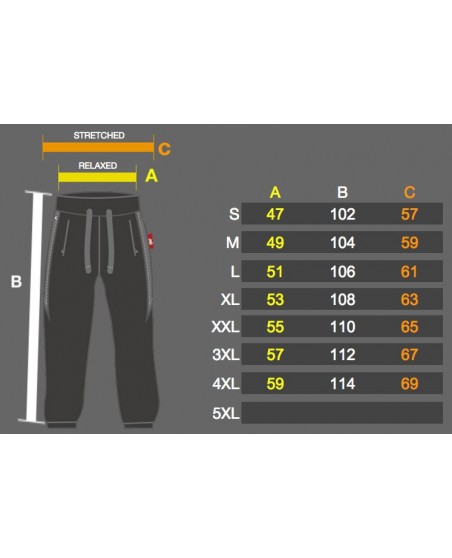 Hood Sweatpants BlackNSilver by BSAT