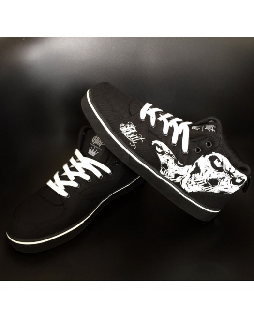 Cali Skull Shoes by BSAT BlueNWhite