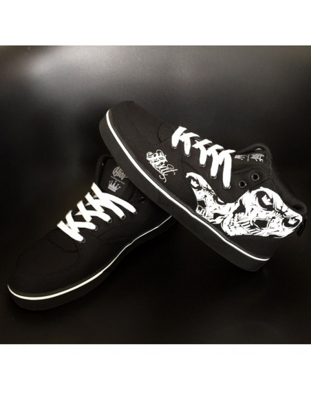Cali Skull Shoes by BSAT BlueNWhite