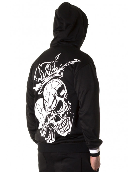 Crown Skull ZipHoodie by BSAT