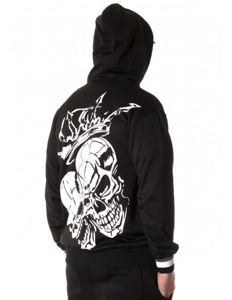 Crown Skull ZipHoodie by BSAT