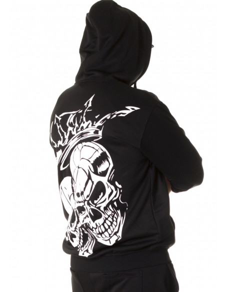 Crown Skull ZipHoodie by BSAT