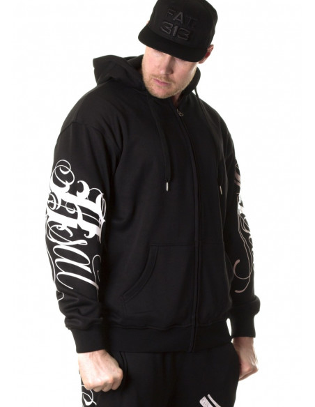 Cali Street ZipHoodie Black/WhiteGrey/Gold