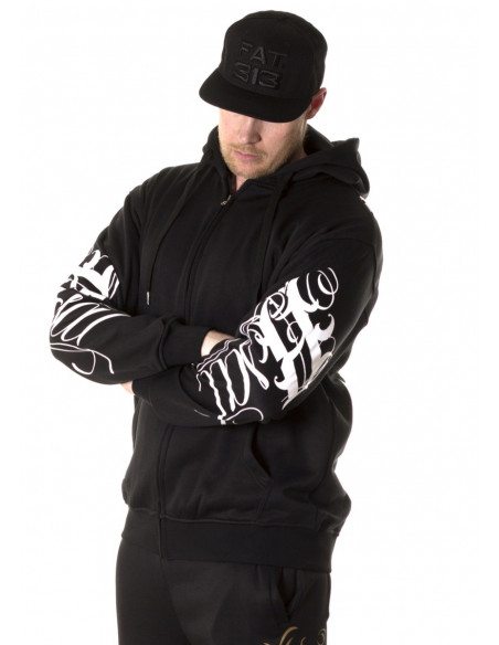 Cali Street ZipHoodie Black/WhiteGrey/Gold