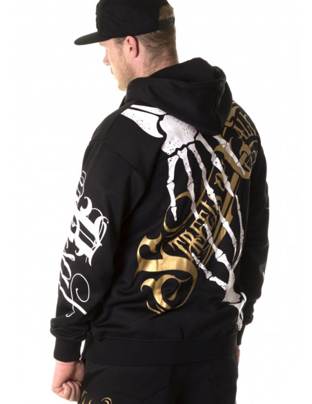 Cali Street ZipHoodie Black/WhiteGrey/Gold
