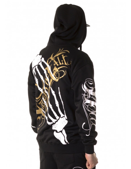 Cali Street ZipHoodie Black/WhiteGrey/Gold