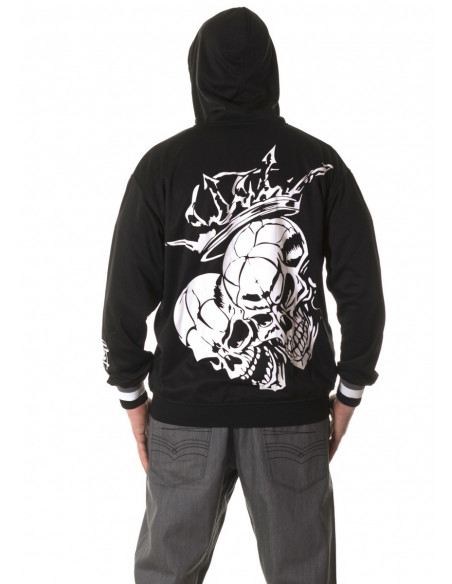 Crown Skull ZipHoodie by BSAT