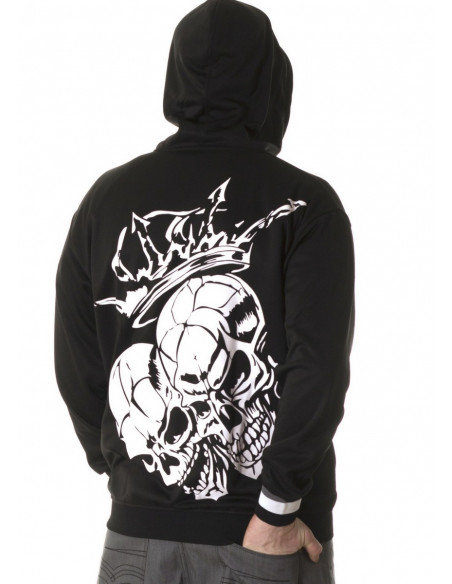Crown Skull ZipHoodie by BSAT
