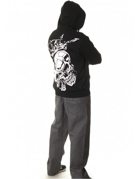 Crown Skull ZipHoodie by BSAT