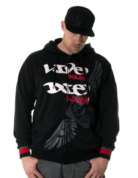 Live Fast Die Last ZipHoodie by BSAT